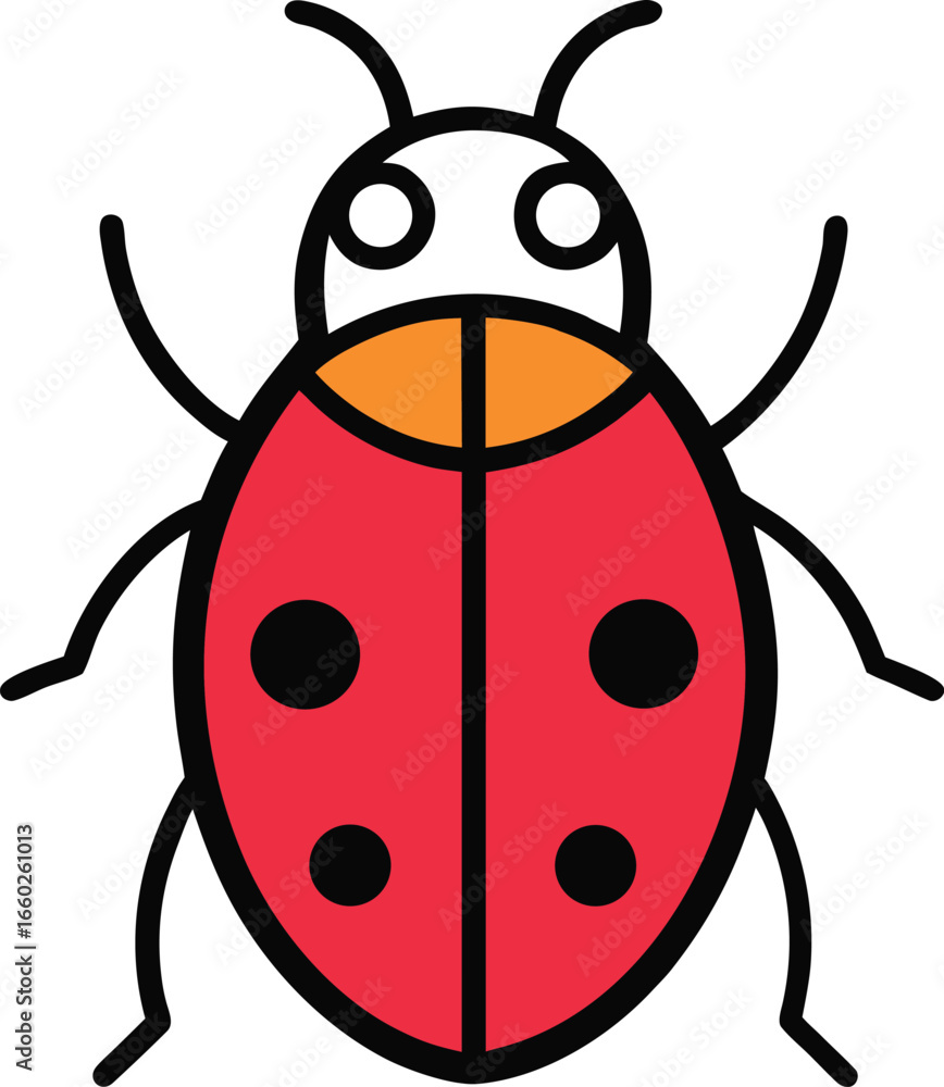 Obraz premium ladybug logo icon