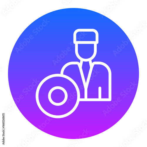 Bodhran Player Vector Icons