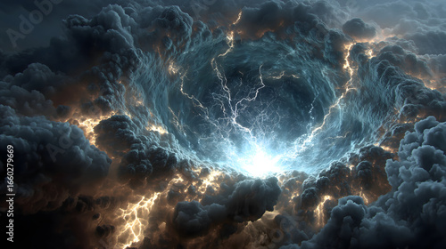 Greek Myth・Zeus' Thunder Embryo | Storm-Core Lightning Geode, Titanomachy Hologram, Cronus Chains, Eagle Scepter