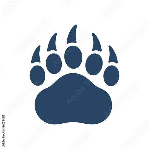 bear trail flat icon color vector on white background
Vector color flat icon on white background