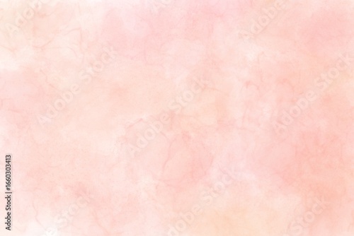 Light Coral Watercolor Artistic Soft Wash Texture Background.