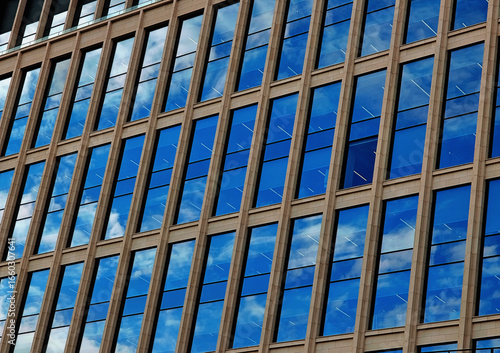 Wallpaper Mural Multiple windows in modern buildings background Torontodigital.ca