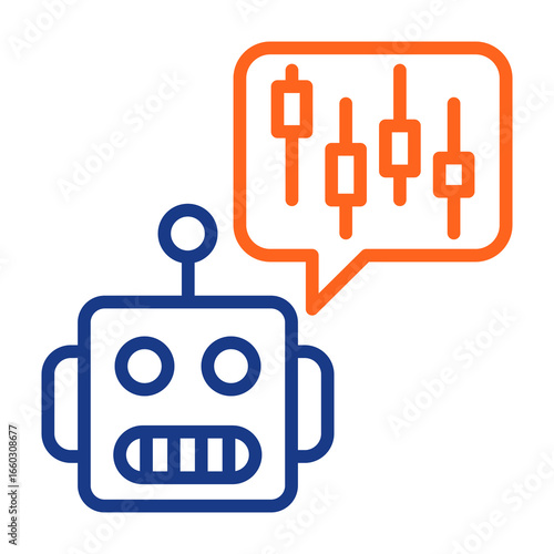 Trading Bot Color Vector Icon