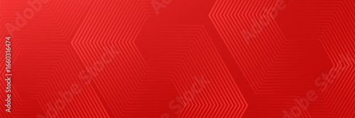Abstract hexagon rendering of red abstract glass background simple