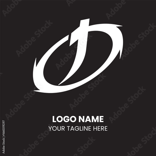 black and white number one abstract logo gaming