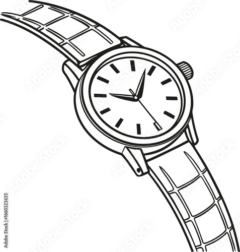 Ladies Wristwatch Vector