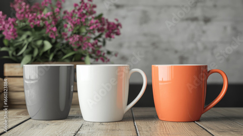 Wallpaper Mural Isolated 3D render of a ceramic cup for hot drinks, blank for design and branding mockups. Torontodigital.ca