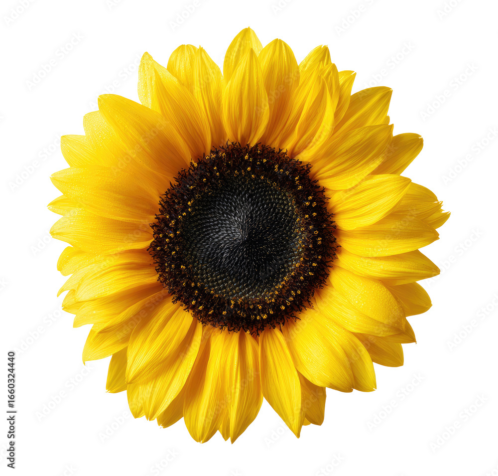 Fototapeta premium Close-up of a vibrant yellow sunflower