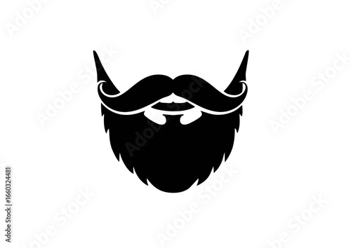 Embrace the timeless appeal of a well-groomed beard and stylish mustache, embodying classic masculinity and modern elegance, a perfect representation for  inspired aesthetics.