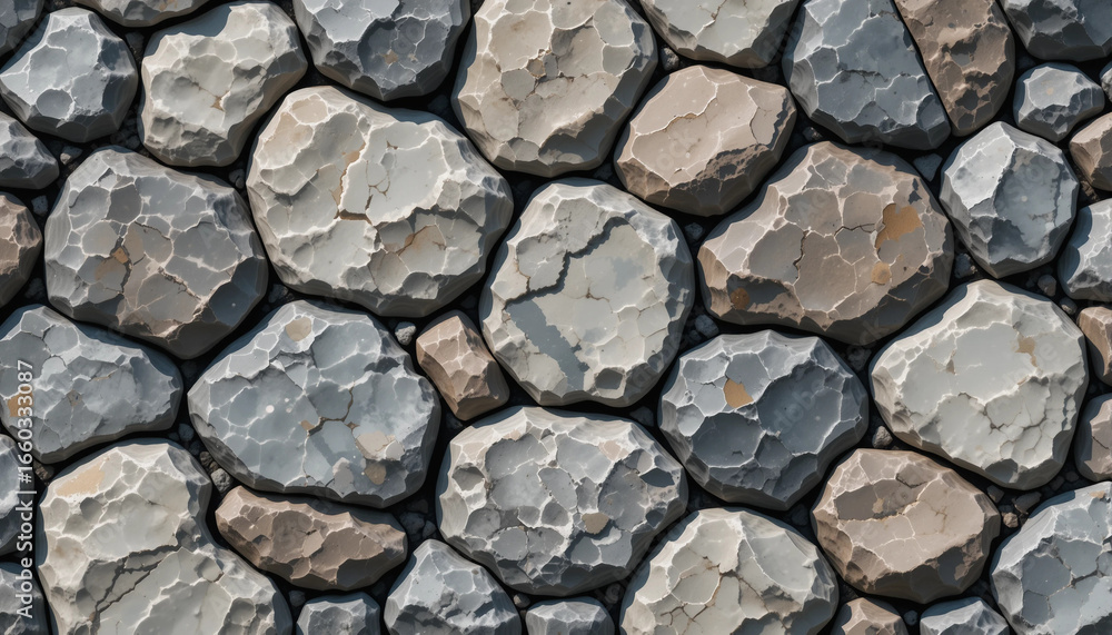 Textured stone wall background with various shapes and colors of rocks Textured stone wall background with various shapes and colors of rocks