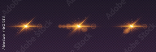 Shimmering light effect with golden sparkles and highlights.