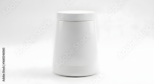 White Container Mockup Minimalist Design Blank Product Packaging.