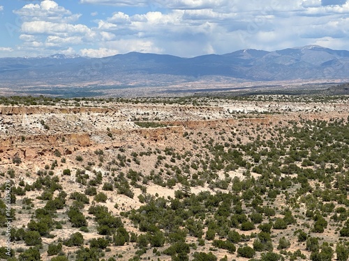 Wallpaper Mural View of desert landscape of New Mexico from Bandelier National Monument near Los Alamos Torontodigital.ca