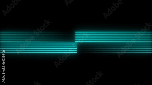 Neon light geometric glowing line animation. Animated neon line motion background.and 4k video animation.