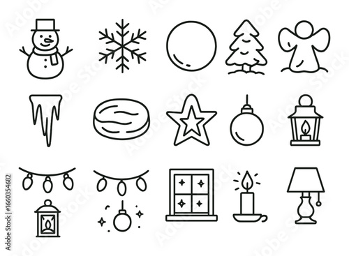 Business document icons: contracts, finance, identity, and reports on dark background