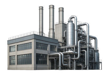 Industrial plant with factory.