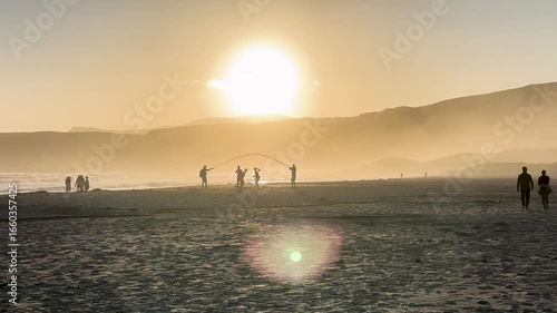 Doubles Jumprope at Sunset