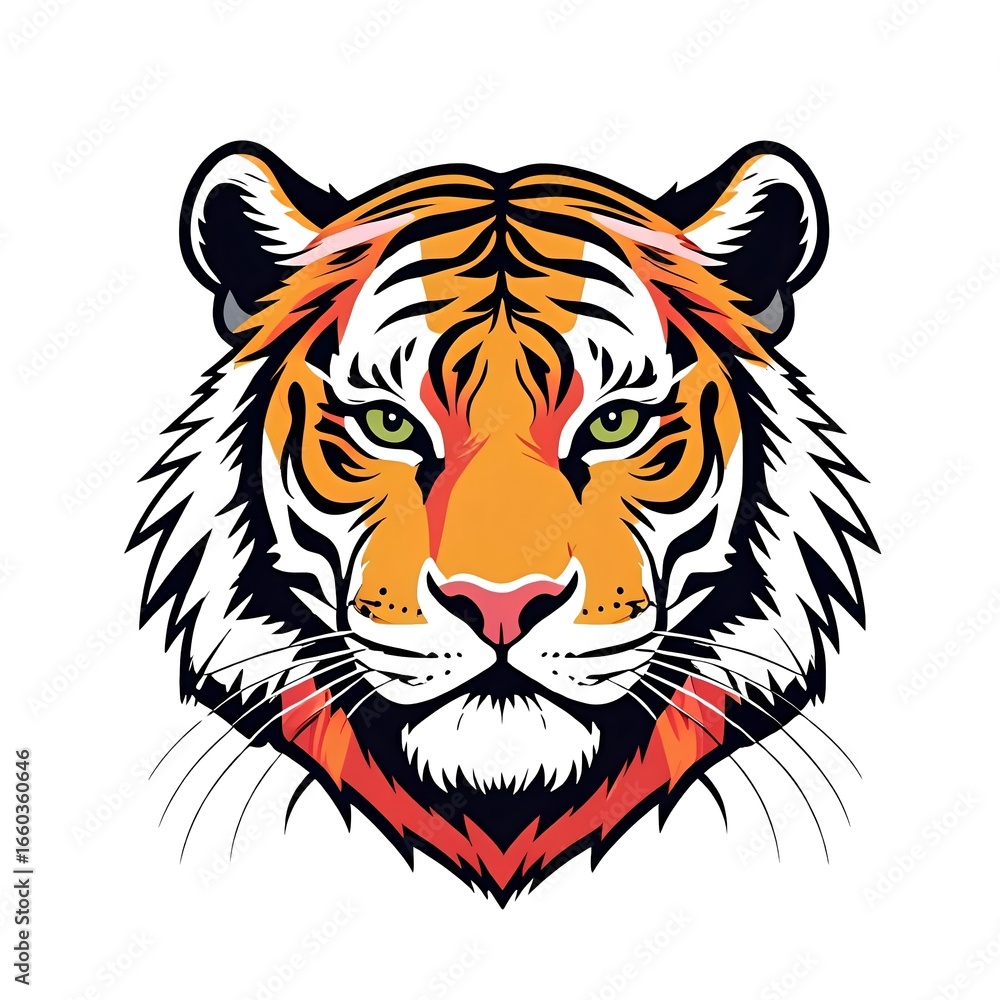 Obraz premium tiger head vector