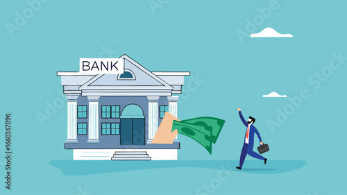 business loan, Bank offer money loans for business capital with an agreement, restore business financial stability using bank loans, business owner receives capital loan from the bank

