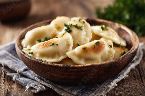 Pierogi with herbs
