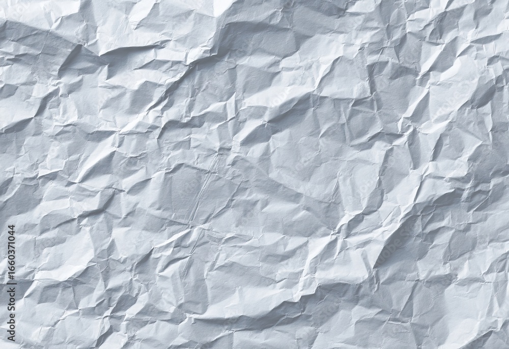 Obraz premium Crinkled light gray paper texture
