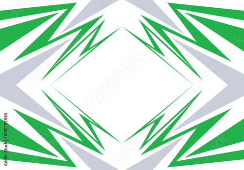 Chrome Slash Colored Geometric Lightning Stripe With White Background