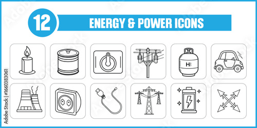 Energy And Power Icons