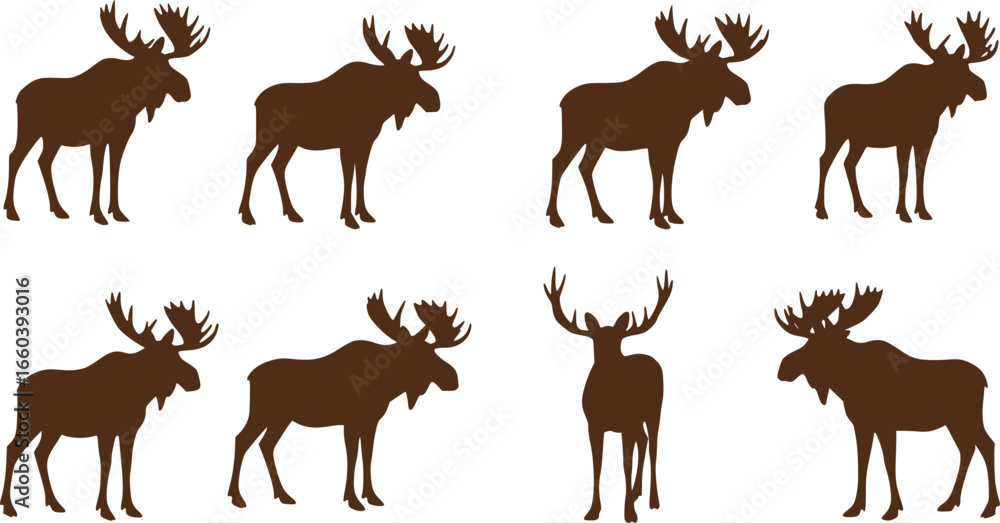 Fototapeta premium Moose icon 