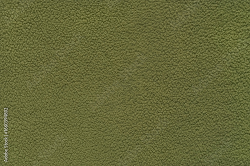 Natural Olive Green 100% Polyester Fiberpile Extended Cold Weather Clothing System ECWCS Shirt Textured Macro Closeup, Large Detailed Horizontal Polar Fleece Liner Pattern, US Army Light Suit Swatch