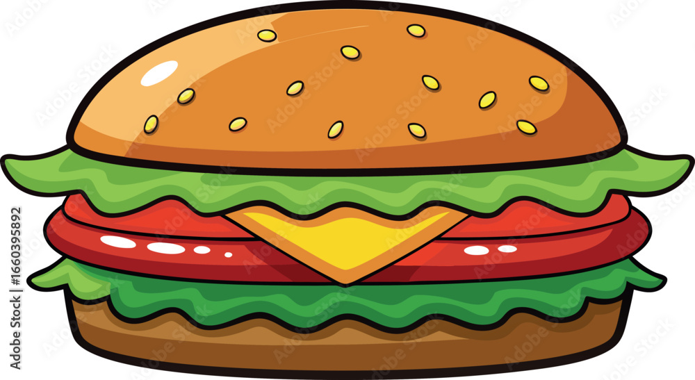 hamburger on a white background hamburger on a white background