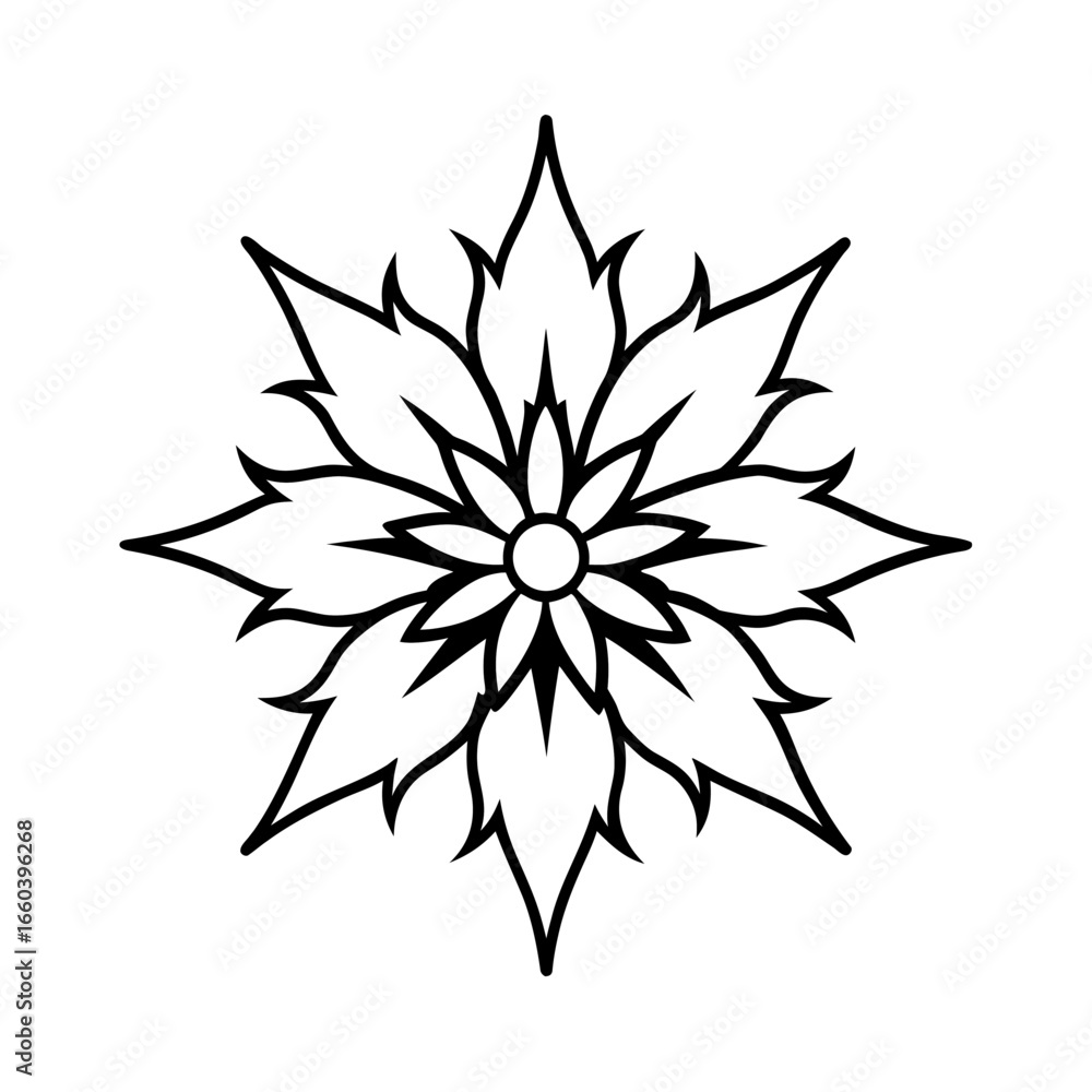 Obraz premium sea flower icon