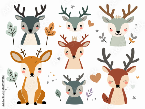 christmas deer set
