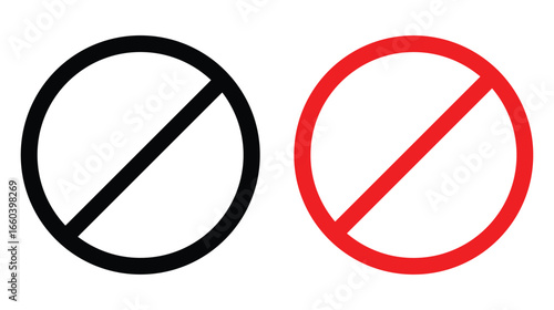 Prohibition Sign Vector Icon – No Entry, Stop and Forbidden Symbol Free Download Prohibition Sign Vector Icon – No Entry, Stop and Forbidden Symbol - GFXLoad