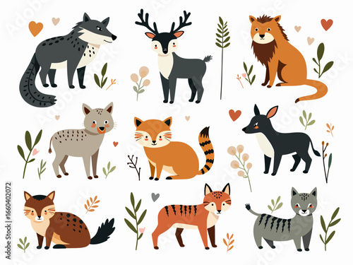 set of animals