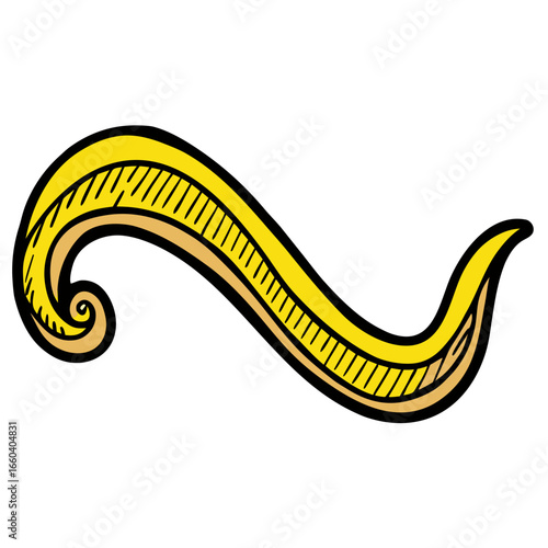 gold ribbon vector