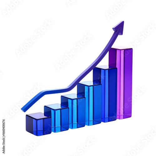 High quality png 3d illustration of rising bar graph with arrow isolated on transparent background, a visual representation of business growth transparent background Free Download High quality png 3d illustration of rising bar graph with arrow isolated on transparent background, a visual representation of business growth transparent background - GFXLoad