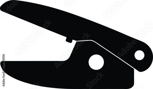 Hole Punch silhouette vector art illustration
