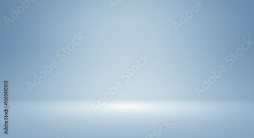 Elegant light blue studio backdrop, empty room for product showcase and modern presentation.