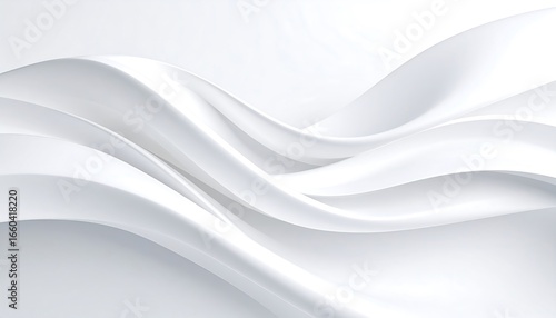 Wallpaper Mural White Abstract Wave Background. (2) Torontodigital.ca