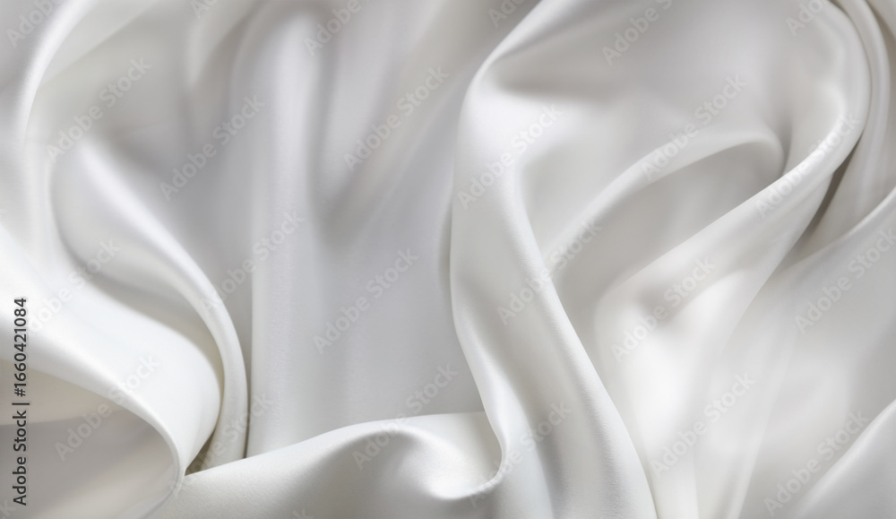 Fototapeta premium White silk fabric texture background