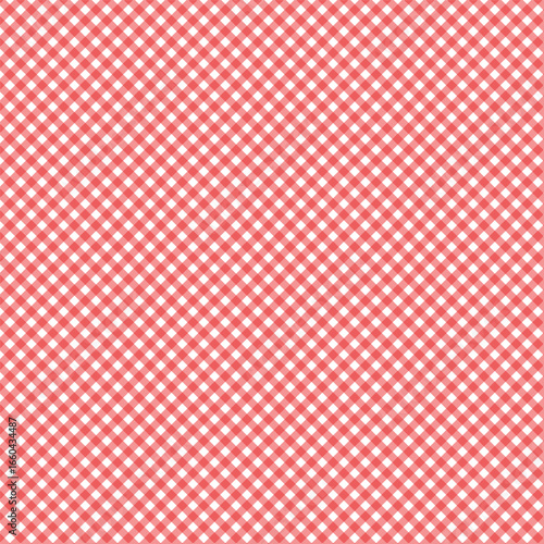 A seamless diagonal gingham checkered background pattern, ideal for fabric design, textiles, wallpaper, digital graphics, scrapbooking, and decorative projects