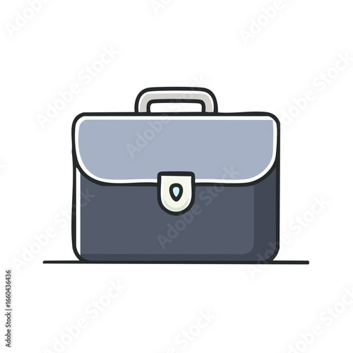 A stylish briefcase in a professional design, symbolizing business and work