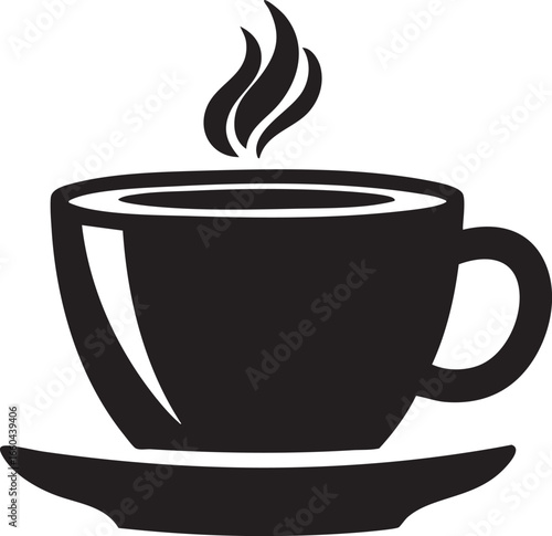Steaming Hot Coffee Cup Illustration
