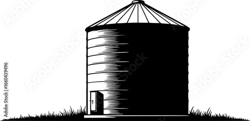 Grain Bin Vector
