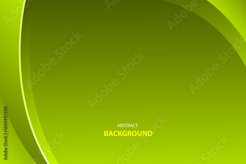 Green wave minimalist modern abstract background for template design. Vector illustration	