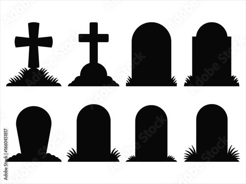 Gravestones And Crosses cemetery tombstone