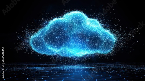 Digital cloud illustration