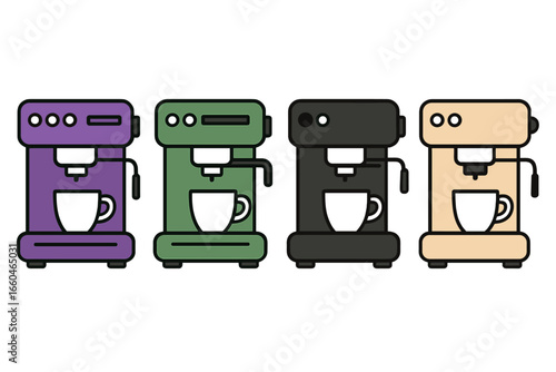 Brew coffee with vintage machines available in a range of colors