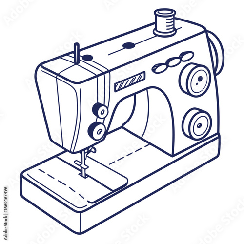sewing machine outline household appliance icon