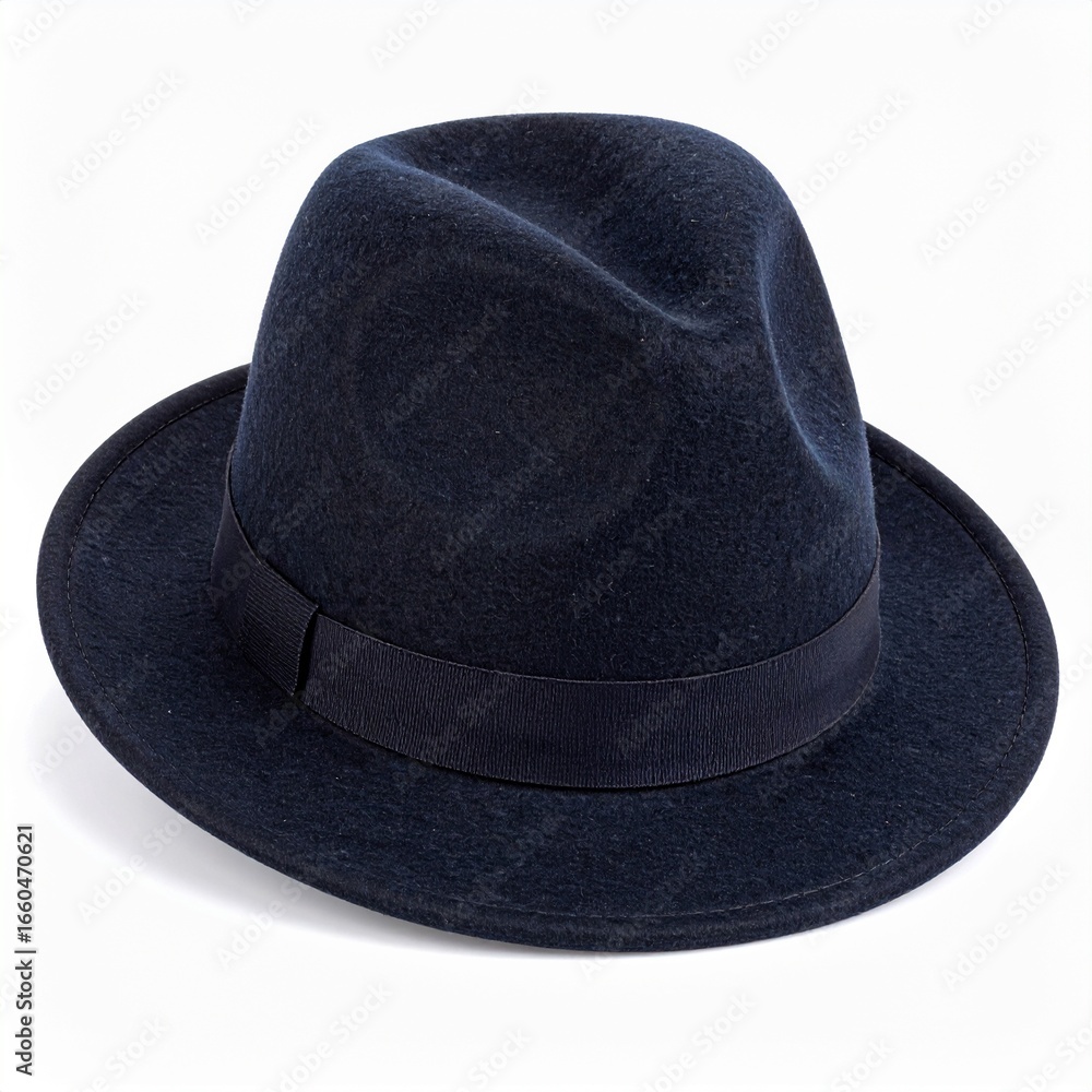 navy and black hat isolated on white background navy and black hat isolated on white background